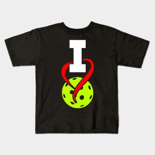 I love Pickleball T shirt Design Kids T-Shirt